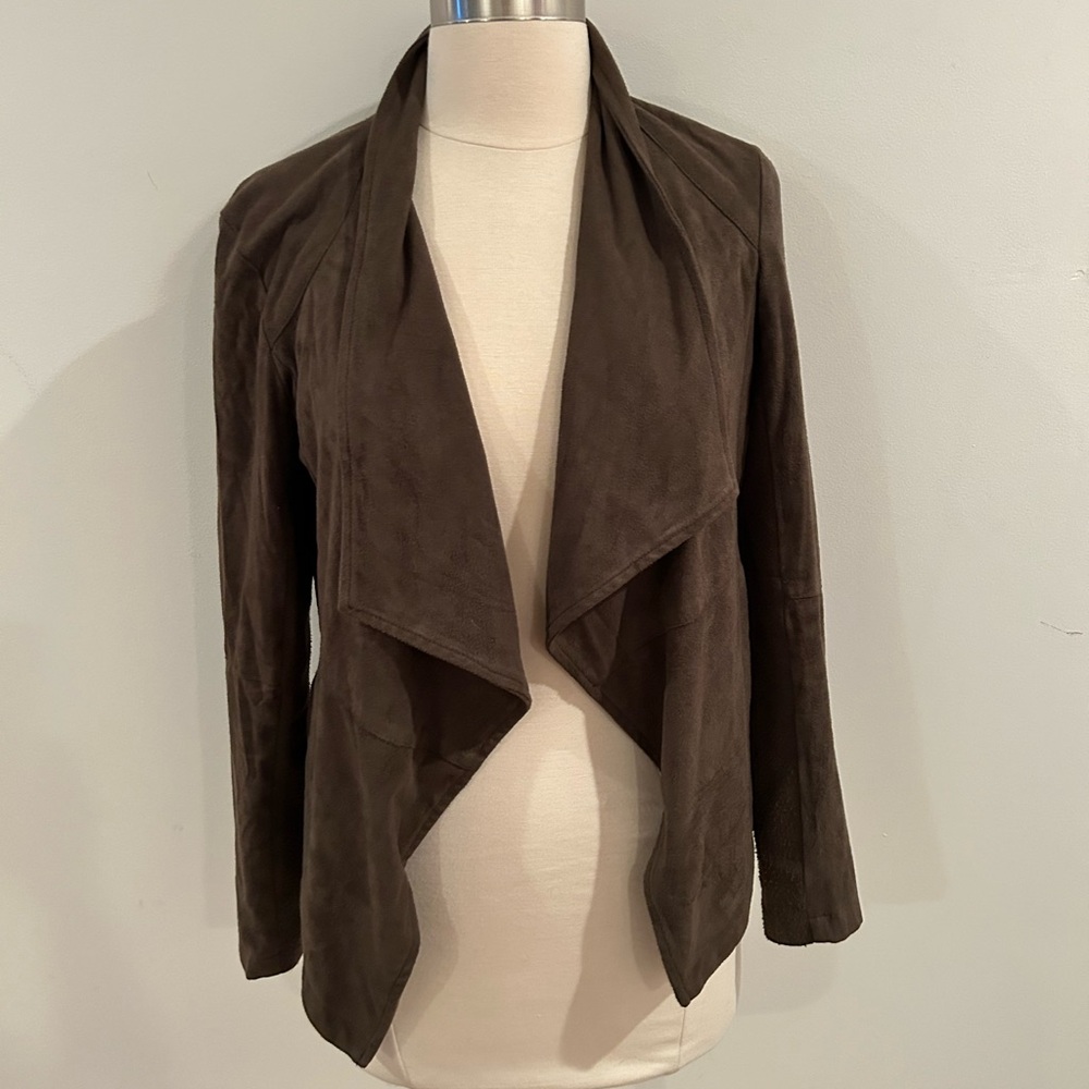 Saks fifth Avenue brown chocolate draped, light jacket